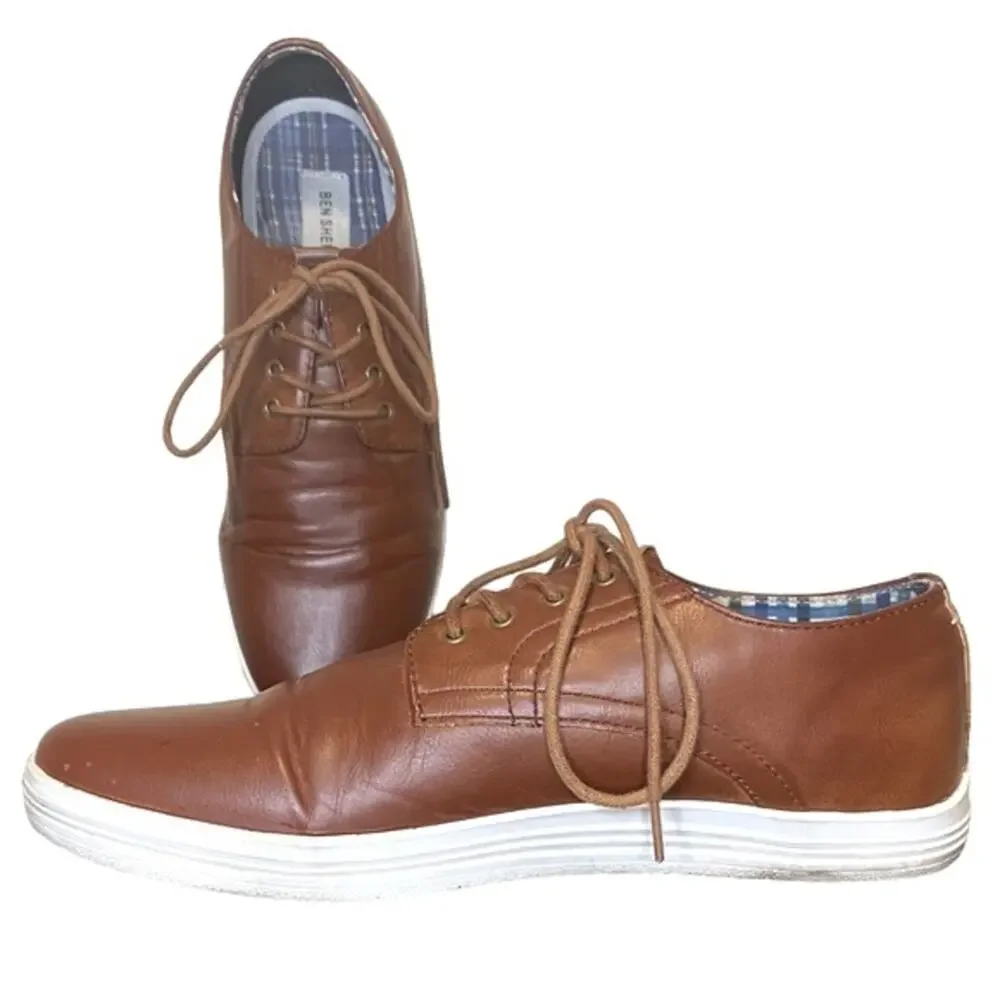 BEN SHERMAN Parnell Vegan Leather‎ Oxford Sneaker Size 9.5